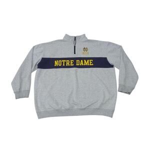 Notre Dame Fighting Irish Fleece Quarter Zip Pullover Sweater Fanatics College